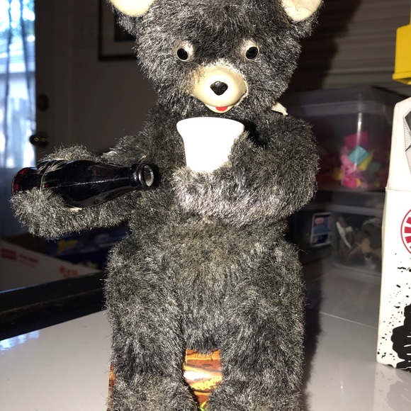 1950’s Vintage battery operated drinking bear Toy - Picture 1 of 10